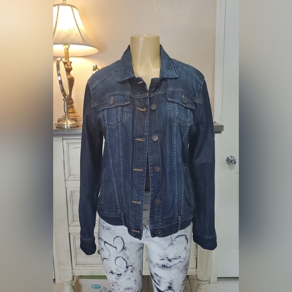Eddie Bauer Wome's Denim Jacket Size L